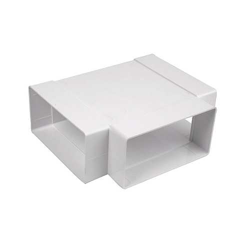 Тройник пластм. плоский 60х120 (612ТПП) ВР 