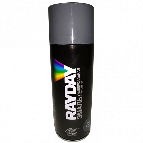 Краска Аэрозоль (акрил) ТЕМНО СЕРАЯ 520 мл "RAYDAY" полумат. RD-073