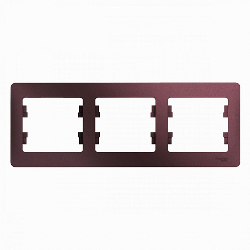 Рамка 3-м Glossa баклажан горизонт. Sche GSL001103