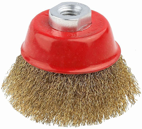 Щетка чашечная для УШМ, витая стальная проволока 0,3мм, 75мм/М14 STAYER (35125-075_z01)