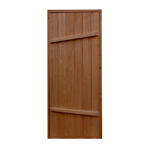 Дверь из массива СОСНА на иглах АВ брашированная + масло 1800х700