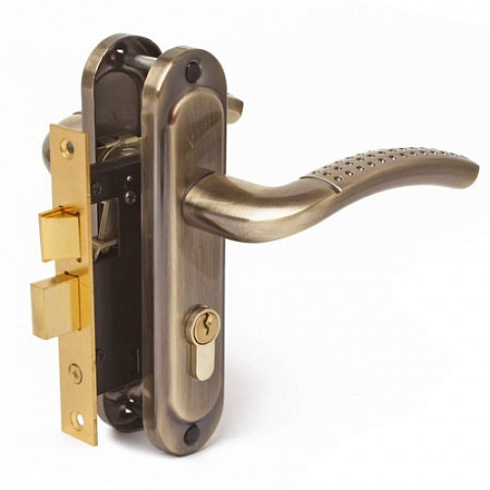 Замок врезной Avers 0827/60-AB (бронза)