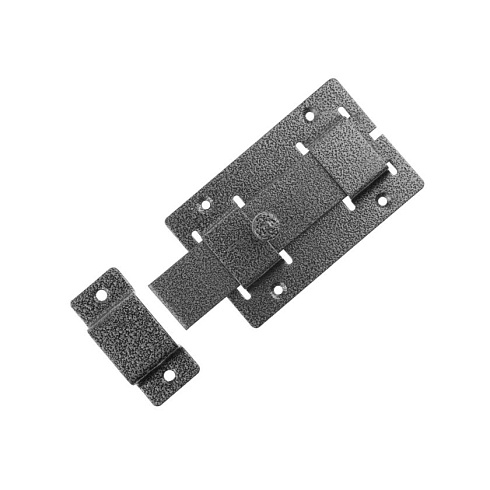 Задвижка дверная ЗД-02 полим. серебро