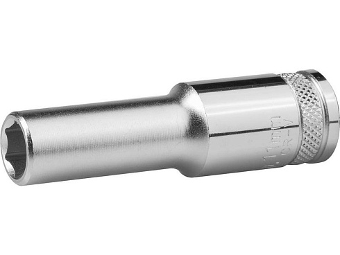 Головка торцевая удлиненная 1/2, 10мм ,6-гр.-FLANK. с насеч. CrV ЗУБР (27726-10)