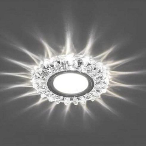 Светильник встраив. c подсвет. CD916 MR16 G53. 230v прозр. без лампы Feron 28988