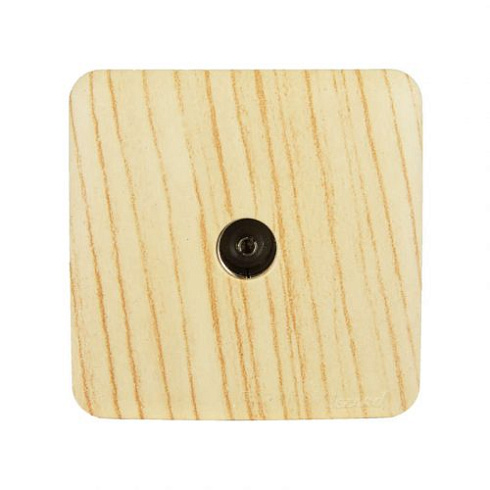 Розетка 1-м TV ОП VIOLA оконечная бел.дуб Lezard 751-5200-130