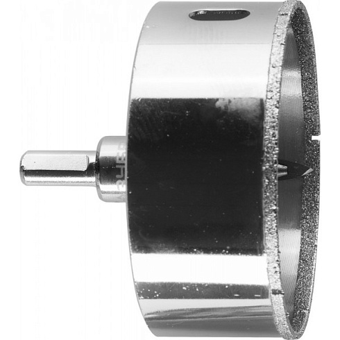 Коронка ЗУБР "ЭКСПЕРТ" алмазная по кафелю, зерно 60, 68мм (29850-68)