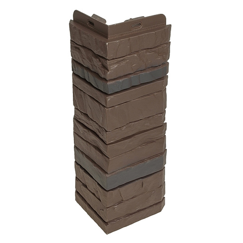 Угол наружный для фасадной панели Docke-r Stein Waldstein "Темный Орех" 