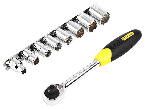 Головки торц. с ключ. трещ. набор 12 предмет. STANDART 