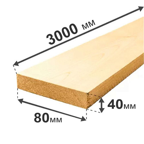 93х40х3 Доска строганная
