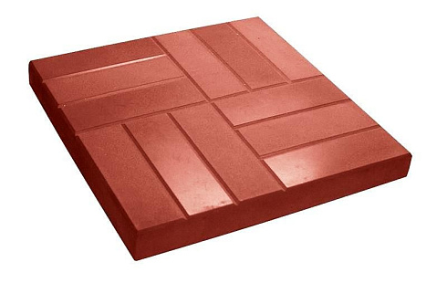 Плитка тротуарная 500*500*50 красная (5008)