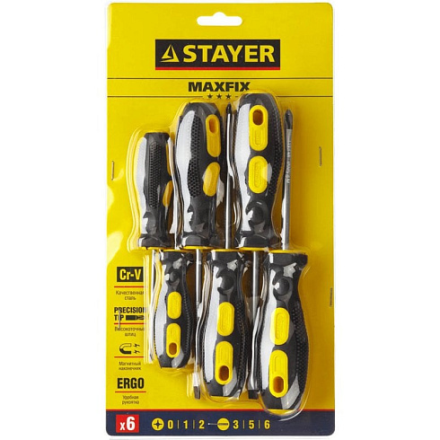 Отвертки (набор) STAYER Hercules, 6 шт. (25055-H6)