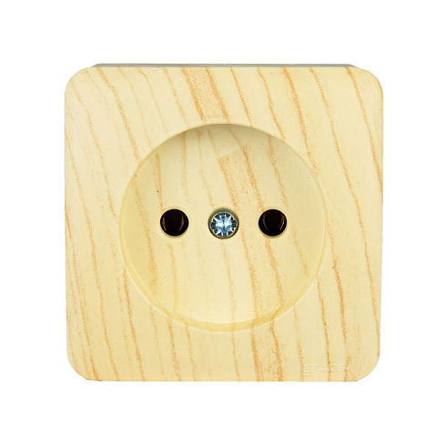 Розетка 1-м ОП VIOLA с/з бел.дуб Lezard 751-5200-122