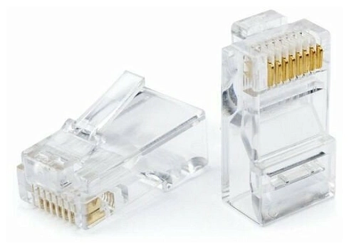 Коннектор RJ45 быстрозажимной прозрачный GEPLINK GL4701