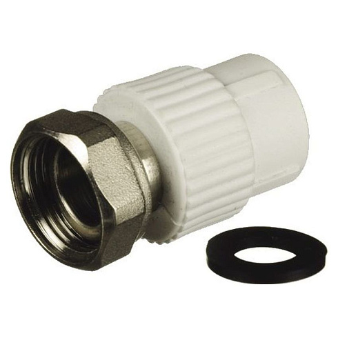 Муфта со вставкой и накид.гайкой PPR - 20 x 3/4 (F)