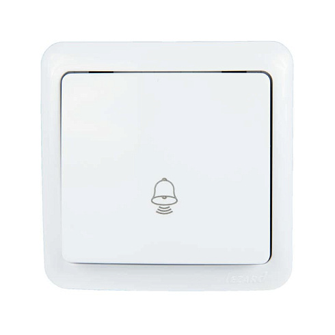 Кнопка звонка VIOLA бел. Lezard 751-0200-103 