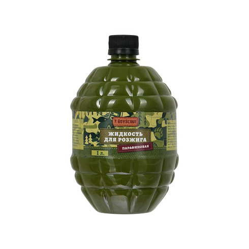 ЖИДКОСТЬ ДЛЯ РОЗЖИГА ДРОВ С ПАРАФИНОМ 1Л (12) BOYSCOUT (230278)