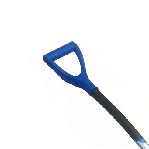 Лопата пласт. 500х375мм с мет.пластиной алюм.черен. "МОНБЛАН"