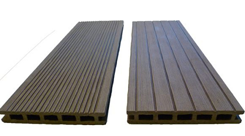 Доска террасная двусторонняя пустотелая облегчен. 150х23,5х3000мм (венге)