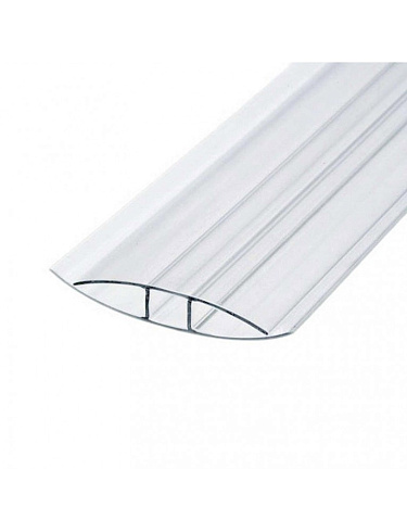 Профиль соединительный НР  8мм прозрачный 6м