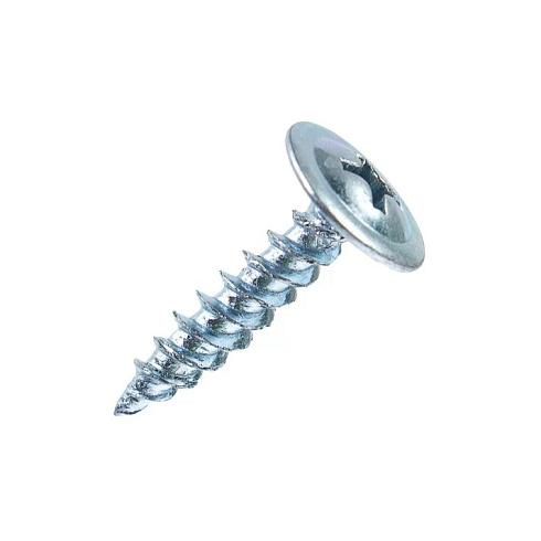 Саморез острый,гол,полусфера с прессшайбой-крест №2,покр.цинк 4,2х13 