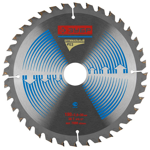 Диск пильн. 300х30мм, 80Т "Мультирез" по алюм., ламинату, пласт., ДСП, ЗУБР (36907-300-30-80)