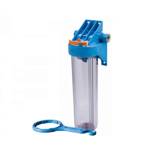 Фильтр для воды Slim Line 10", подключение 1", 130мм, под картридж 60мм ДЖИЛЕКС