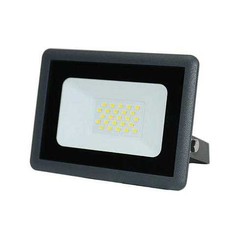 Прожектор светодиод. 20Вт 6500К 1600Лм 121х118х23 IP65 черный СДО-10 GR 230V ФАЗА 5032057