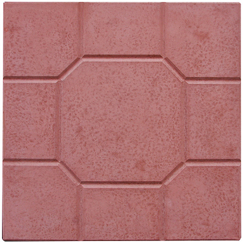 Плитка тротуарная 400*400*40 красная (4002)