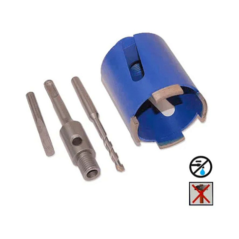 Коронка алмазная по бетону SDS+ 60мм безударная (СТК-06400060)