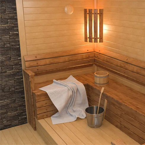 Анемостат приточно-вытяжной регулир. с фланцем D100 для бань и саун 10DW pine (Сосна)