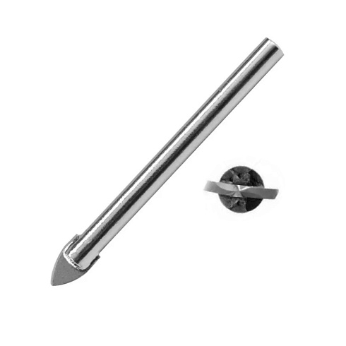 Сверло по стеклу и керамике ф.10мм 6гр. 2 резца