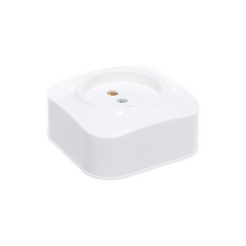 Розетка 1-м ОП 10А IP20 б/з белая IONICH 1415