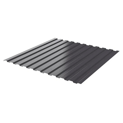 Профнастил С 8 2000х1200х0,4 (серый графит RAL 7024)