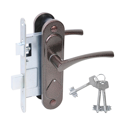 Замок врезной Абсолют-3В9.2-07 (медь)