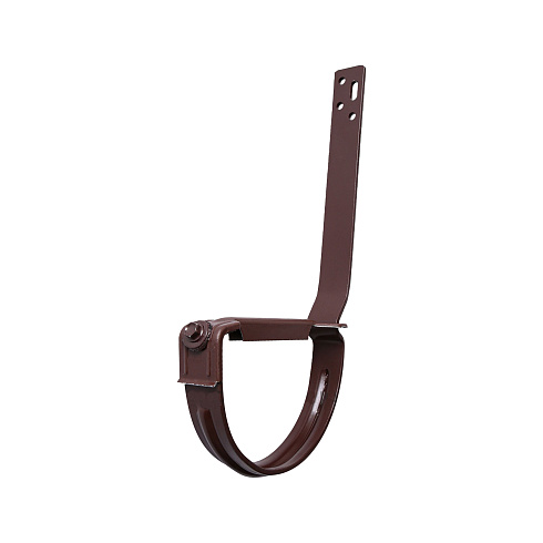 Крепление желоба длинное кор с фикс. и саморезом (металл)