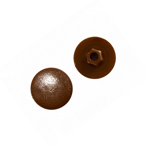 Заглушка темно-коричн декор.под конфермат (уп.100шт)