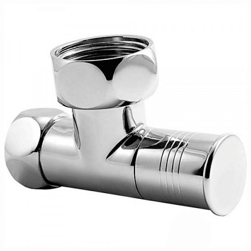 Кран угловой круглый для полотенцесушителя 1 х 1/2" вн-вн