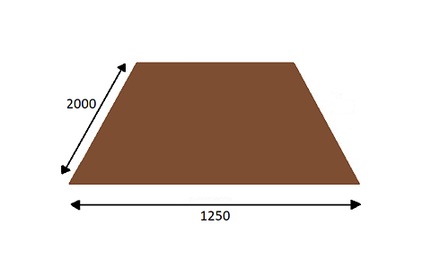 Лист гладкий (RAL-8017 коричневый) 2000х1250