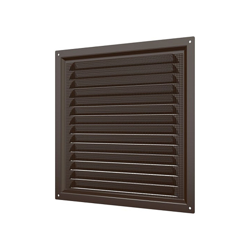 РЕШЕТКА вентиляционная метал. с сеткой 200х200 кор. (2020МЭ кор) (01935)