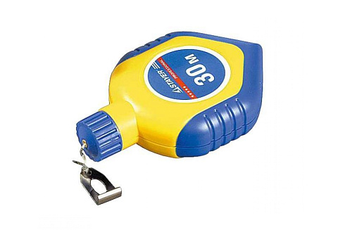 Шнур-отвес разметочный в двухкомп. корпусе с синей краской, 30м,110гр Stayer (2-06383-Н2)