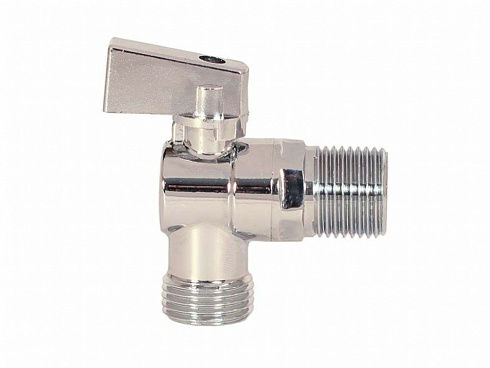 Кран угловой 1/2 х 1/2" ш/ш матовый без сетки 