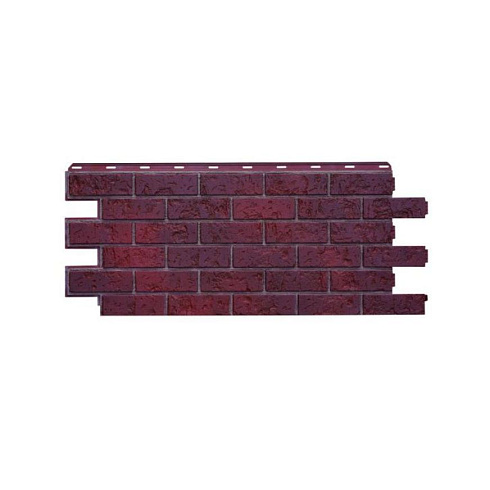 Фасадная панель Nordside Старый форт "Карминный" 1137,5х477,5х23