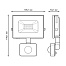 Прожектор светодиод. 20Вт 6500К IP65 черный с датч.движ. GAUSS 628511320