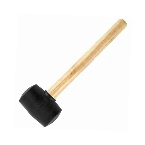 Киянка резиновая 250г деревянная ручка (220868)