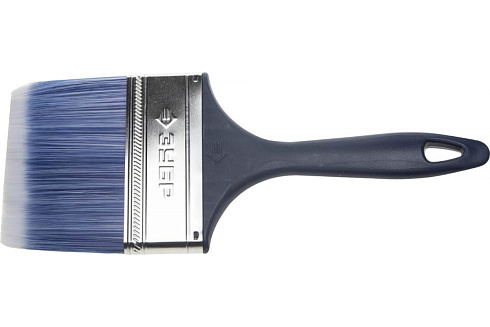 Кисть плоская №4 пласт.ручка искуст.щетина "Krafor" 046-1540