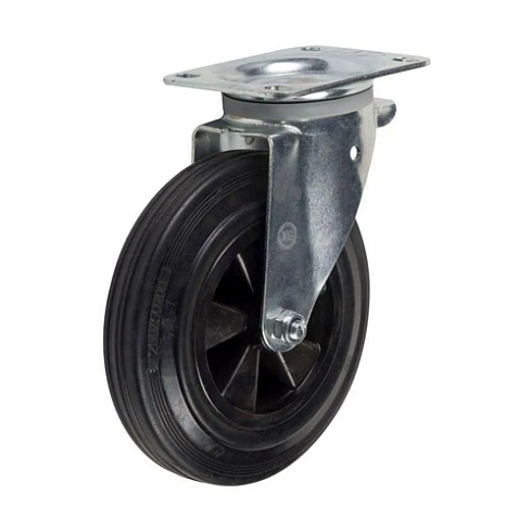 Колесо для мусорных баков поворот 200мм JL003"8