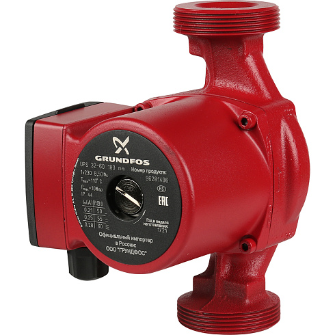 Насос циркуляционный BASIC S 32-6S 1х230В, монтаж длина 180мм