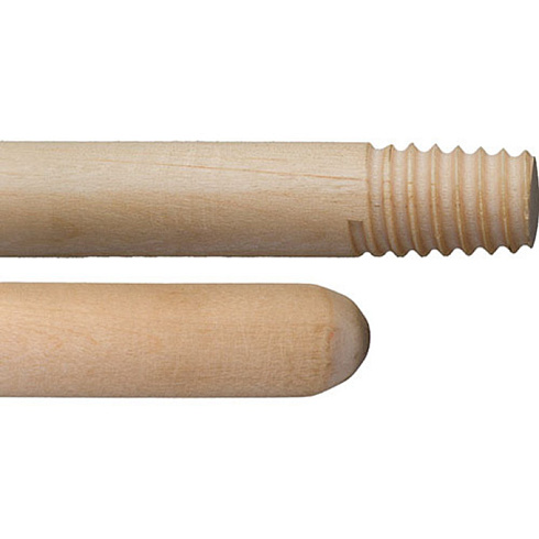 Черенок деревянный D=25 с резьбой 1,20м