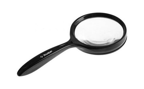 Лупа для чтения 3-х/5-ти кратное увелич., диам линзы 75мм "ЗУБР Мастер" (40540-75)